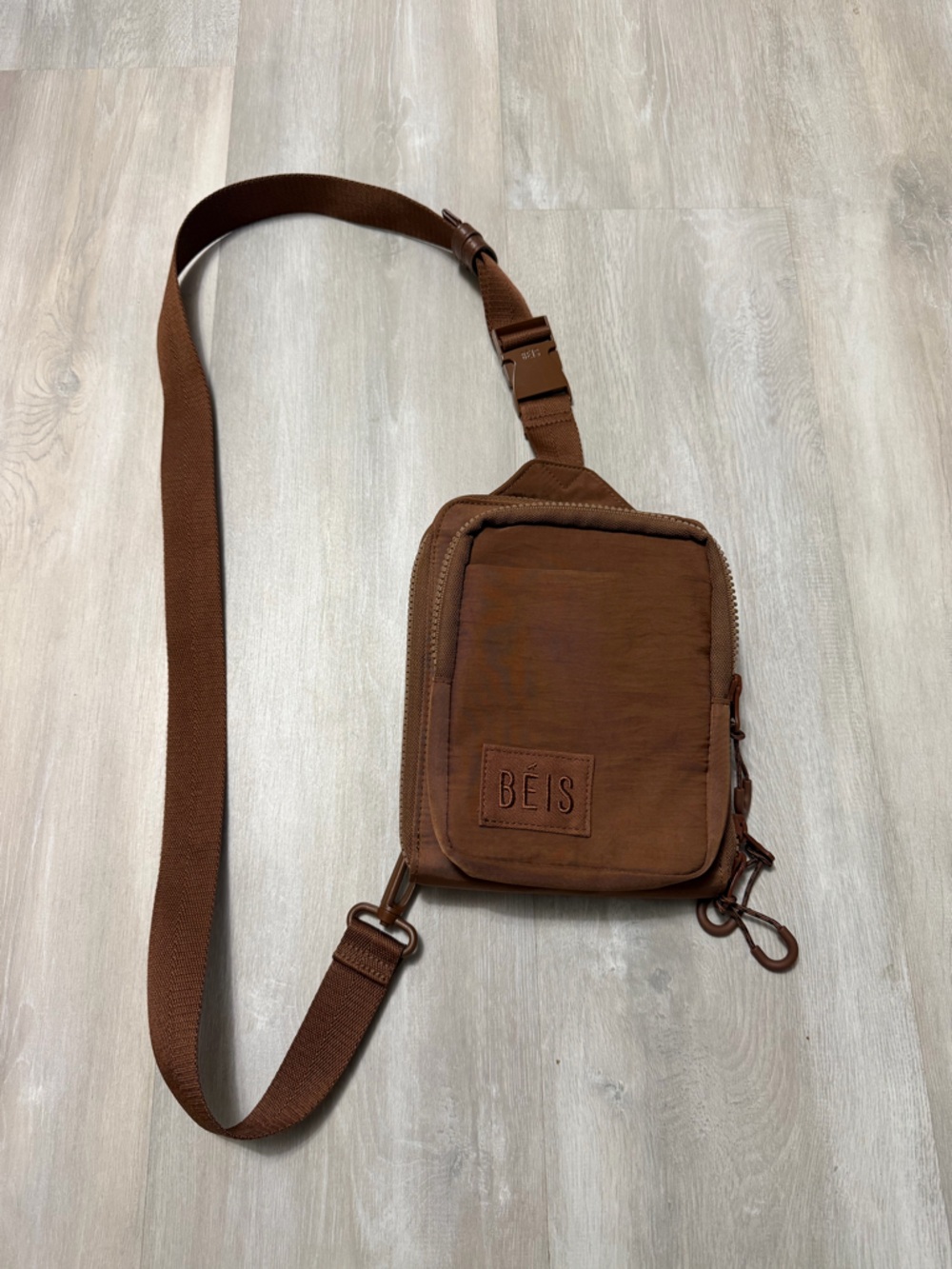 BEIS BROWN CROSSBODY BAG